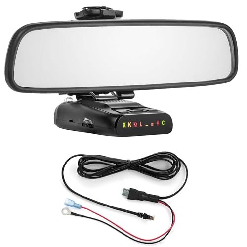 Radar Mount Mirror Mount + Direct Wire for Uniden Radar Detectors - DFR7 R3 R4 R7 R8 (4001209) - Image 1