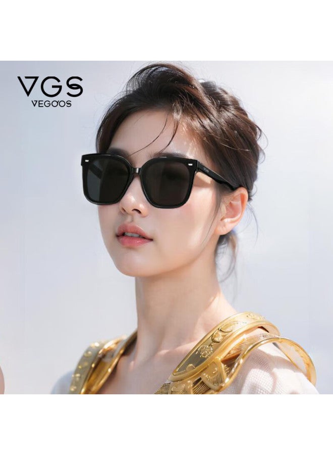 Vegoos نظارات شمسية للجنسين Uv400 إطار كبير نظارات القيادة 6259 Dark Night Black - Image 1