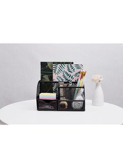 Mesh Desk Organizer Desktop Office Supplies Multi Functional Caddy Pen Holder Stationery With 6 Compartments And 1 Drawer For Office Home School Classroom - pzsku/ZB48E74885C3372DBA756Z/45/_/1740916865/fff28e47-c121-4f90-82f1-4dd472c7b670