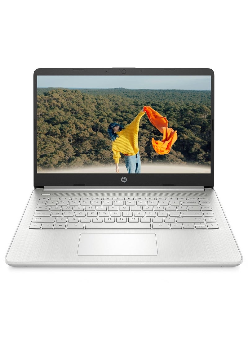 HP (Upgraded Version) Notebook 14 Laptop With 14-Inch Display, Core i7 Processer/12GB RAM/512GB SSD/Intel Iris Graphics/Windows 11 + HP Original Mouse English Silver - Image 1