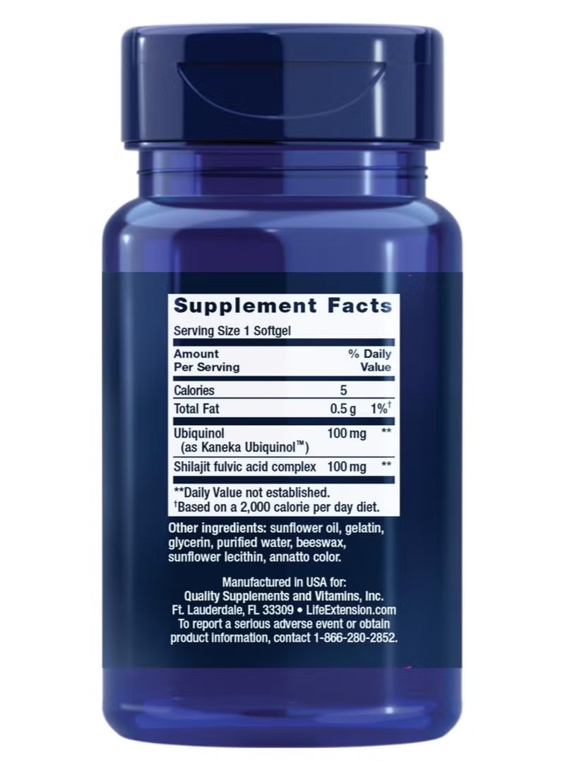 لايف إكستنشن يوبيكوينول فائق مع إنزيم Q10 معزز لدعم الميتوكوندريا، ودعم قوي لصحة القلب وإنتاج الطاقة الخلوية، سريع الامتصاص، خالٍ من الغلوتين، غير معدل وراثيًا، 100 ملغ، 60 كبسولة هلامية - Image 3