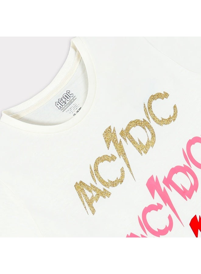 Trucare ACDC  Girl's Short Sleeve 100% Cotton T-Shirt - Image 5