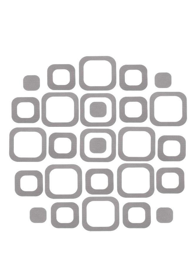 Generic 20 Pieces Adhesive Square Bath Treads, Non-Slip Bathtub Stickers, Non-Slip Traction Decals for Tubs, Showers, Pools, Boats, Stairs (Gray)  - Image 1