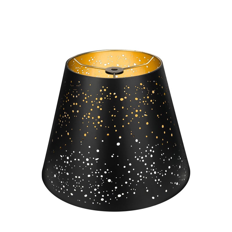 ALUCSET Small Lamp Shade, ALUCSET Barrel Metal Etching Process Lampshade for Table Lamp and Floor Light, 6x10x7.5 inch, Spider - Image 1