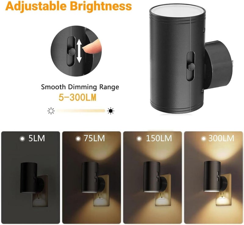 ToolHouse LED Night Light with Motion Sensor, Dimmable, Black - Image 2