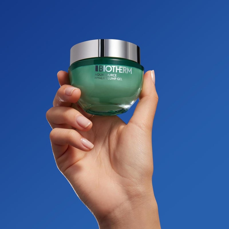 BIOTHERM جيل بيوديرم أكوا سورس هايالو بلومب، للبشرة العادية إلى الدهنية. مع حمض الهيالورونيك الممتلئ وبلانكتون البيوتكنولوجي المتجدد لبشرة أكثر امتلاءً وإشراقًا حجم: 1.69 أونصة سائلة (عبوة من 1) - Image 2