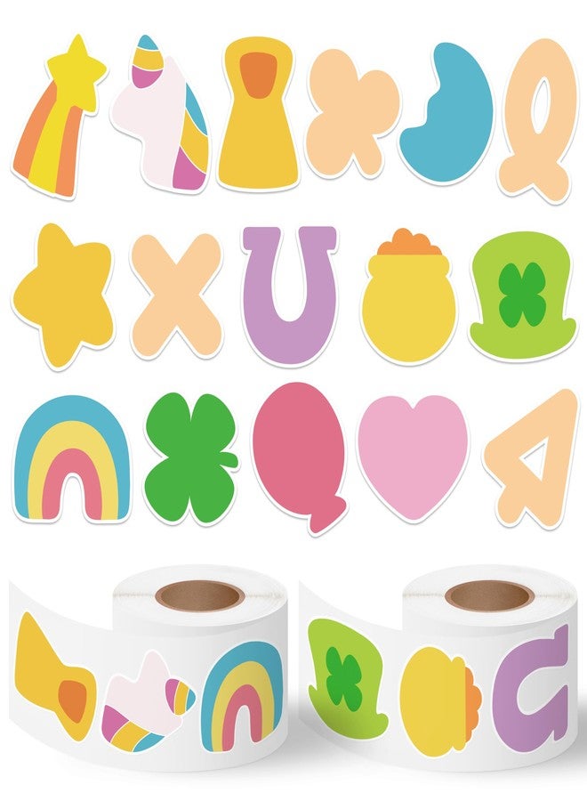 BkeeCten St. Patrick’s Day Sticker Roll - 1000 Pcs St. Patrick’s Day Waterproof Vinyl Reusable Laptop Stickers Coloring Book Scrapbook Water Bottle Page Activity Pad Birthday Party Favors Skateboard - Image 1