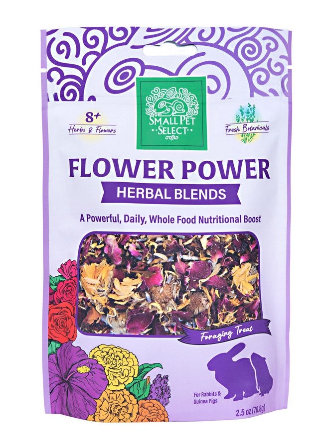Small Pet Select - Flower Power Herbal Blend, a Natural Herbal Treat for Rabbits and Guinea Pigs, 2.5oz - Image 3