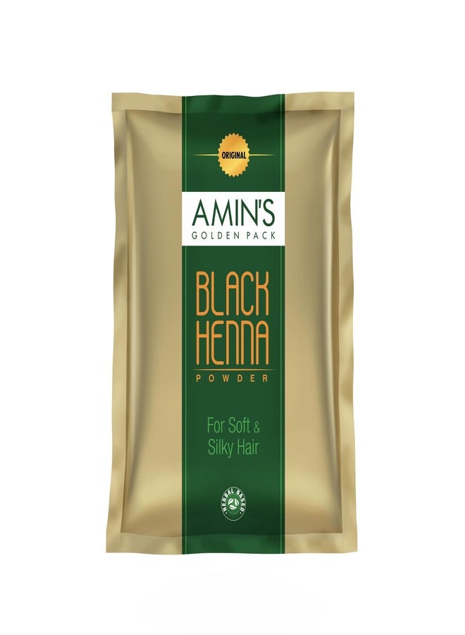 Amin's Golden Pack Black Henna Powder | No Ammonia | Export Quality | Herbal-Based - Image 1