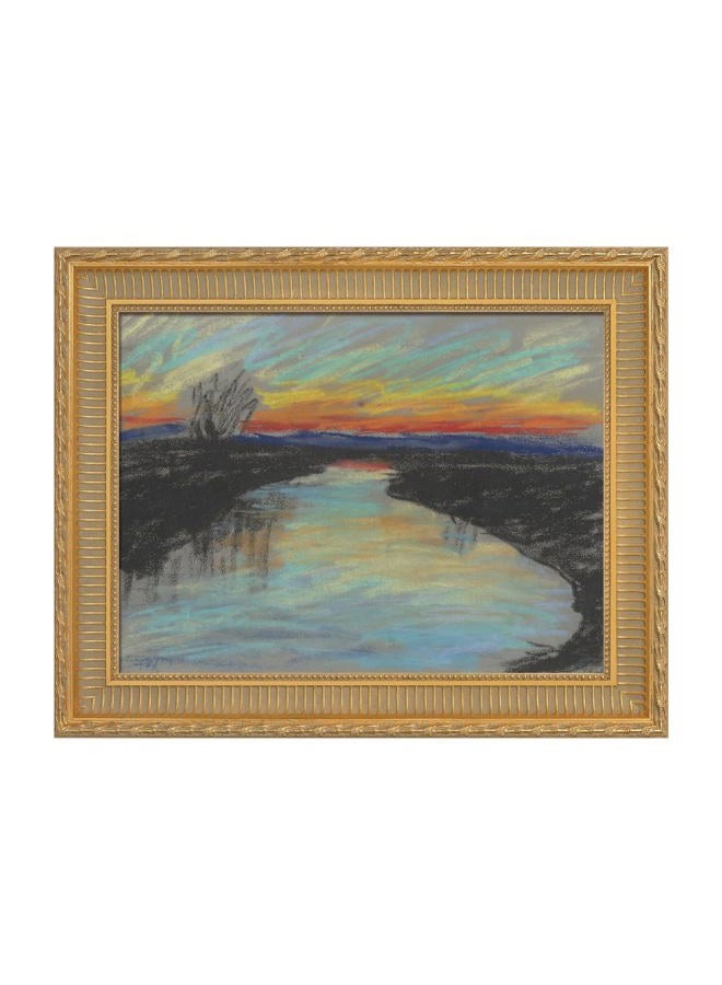 FOLKOR Retro Canvas Frame 16x20 for Handmade Oil Paintings Art Prints, Vintage Gold Ornate Frame for Living Room Bedroom Kitchen Guest Room Hallway Entryway Staircase Decor, No Back & Glass - Image 1