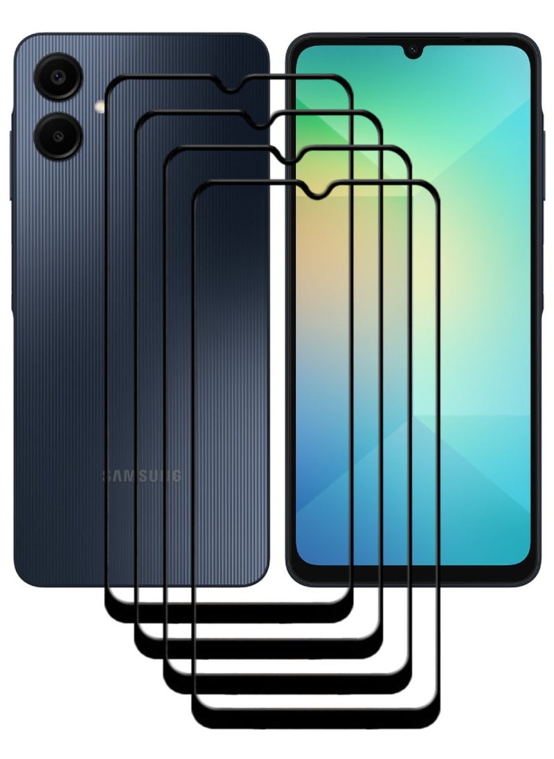 ACLIX 4 Pieces Antistatic ESD Dustproof Premium Quality High Definition Tempered Glass Screen Protector Designed For Samsung Galaxy A06 - Image 1