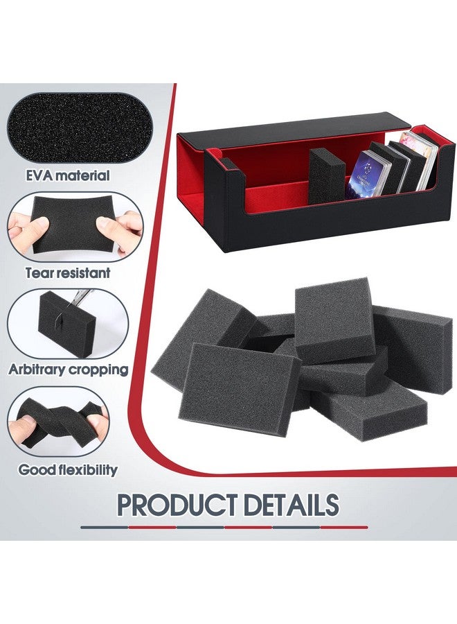 Yinkin Card Dividers For Storage Boxes Trading Box Dividers Multifunction Card Sponge Shock Absorbing Sponge Suitable For Almost All Boxes To Fill Extra Space For Card Security, Black (20 Pcs) - Image 3