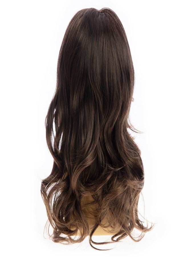 Beweig Long Curly Wavy Dark Brown Wigs for Men Synthetic Natural Party Halloween Cosplay Hair Wig - Image 5