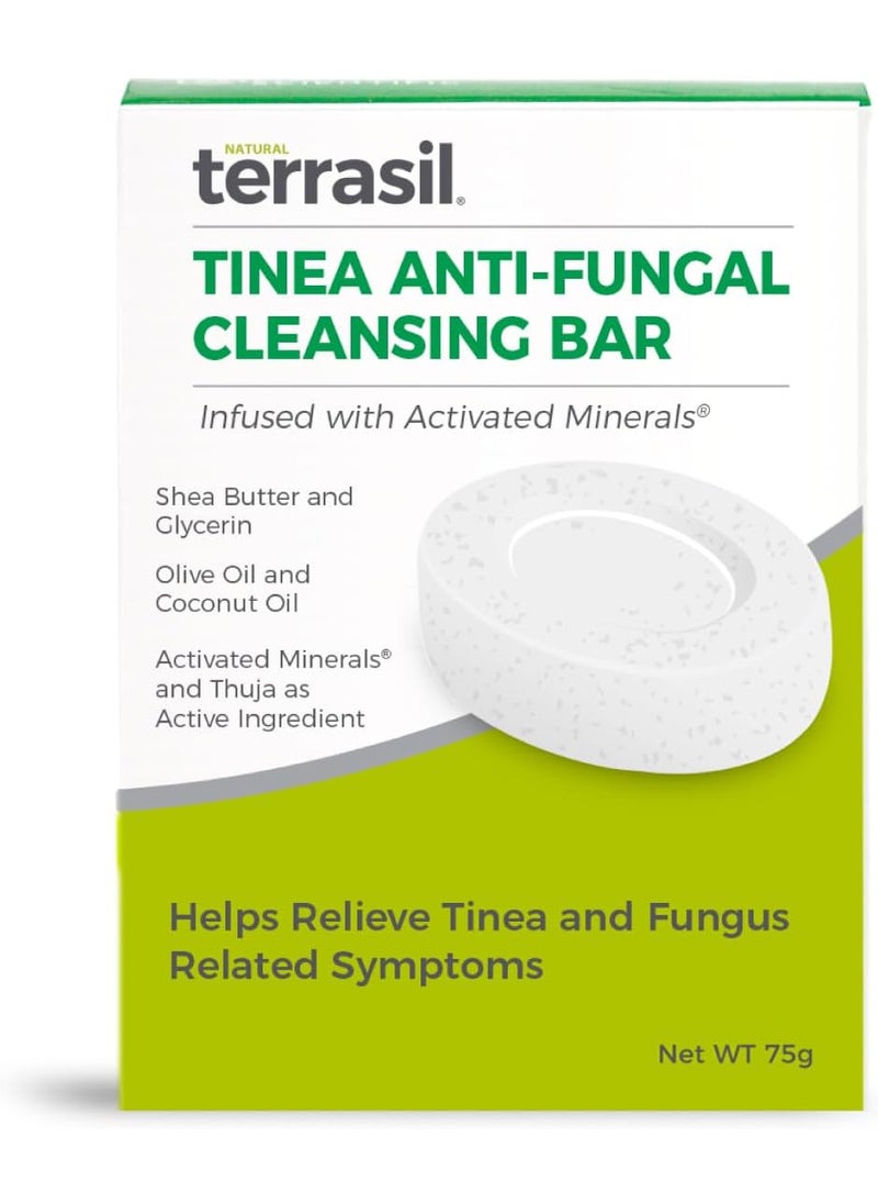 Terrasil terrasil Tinea Soap for Tinea Versicolor Relief, Soothing Care & Relief of Itchy, Irritated Skin, Dermatologist Tested, Hypoallergenic Approved - Natural Antifungal Soap Bar (75g) 