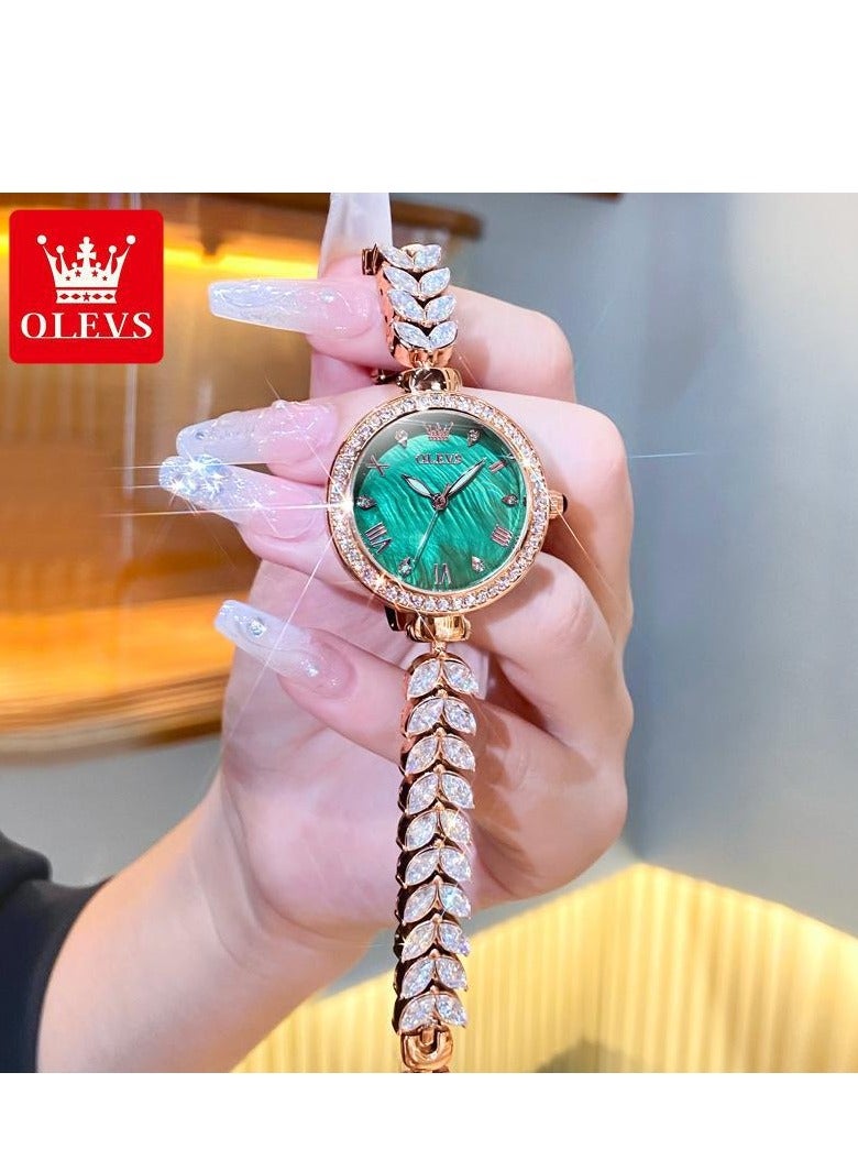 OLEVS Watches for Women Fashion Quartz Stainless Steel Water Resistant Watch 9971 - Image 2