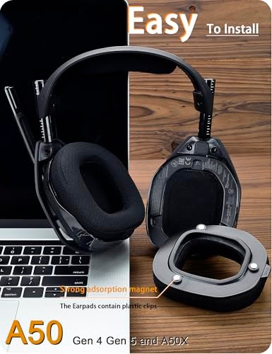 defean A50 Gen 4 Mod Kit - defean Replacement Earpads and Headband Compatible with Astro A50 Gen 4 Headset,Ear Cushions, Upgrade High-Density Noise Cancelling Foam, Added Thickness - Image 5