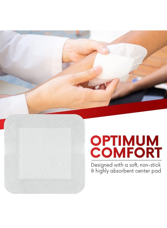 HEALQU HEALQU Island Dressing - 6"x6", 30 Count - Bordered Gauze Sterile Individually Wrapped Gauze Pads, Water-Resistant, Non-Woven Backing - Soft and Breathable Wound Dressing for First Aid and Medical - Image 5