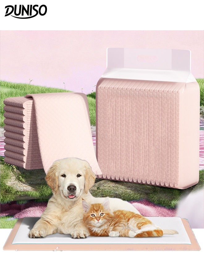 DUNISO 50Pcs Pet Training Pads Thicker Pet Potty Training and Puppy Pads Super Absorbent Pee Pads Multi-Layered Leak Proof Disposable Dog Nappies for Puppies Cats Rabbits Quick Dry Dog Toilet Pee Mat - Image 1