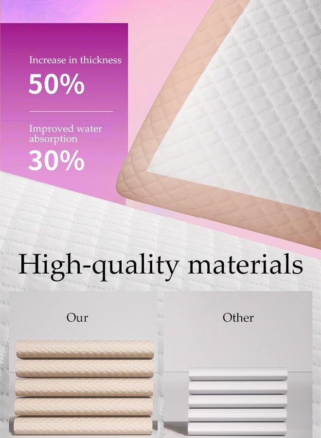 DUNISO 50Pcs Pet Training Pads Thicker Pet Potty Training and Puppy Pads Super Absorbent Pee Pads Multi-Layered Leak Proof Disposable Dog Nappies for Puppies Cats Rabbits Quick Dry Dog Toilet Pee Mat - Image 5