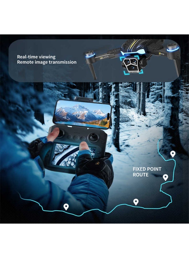 ELTRAZONE 2025 Z104 Pro GPS Drone 4K Dual HD Camera | Brushless Foldable Mini RC UAV with Screen Remote | Outdoor Toy Quadcopter for Adults & Kids  - Image 4