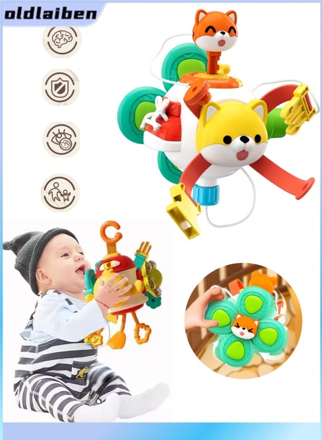 oldlaiben Busy Ball Sensory Toddler Toys For 12+ Months,Airplane Plane Car Travel Toy For Early Learning Birthday Gift,Travel Toys Educational Learning,Grip Training(Fox) - Image 1