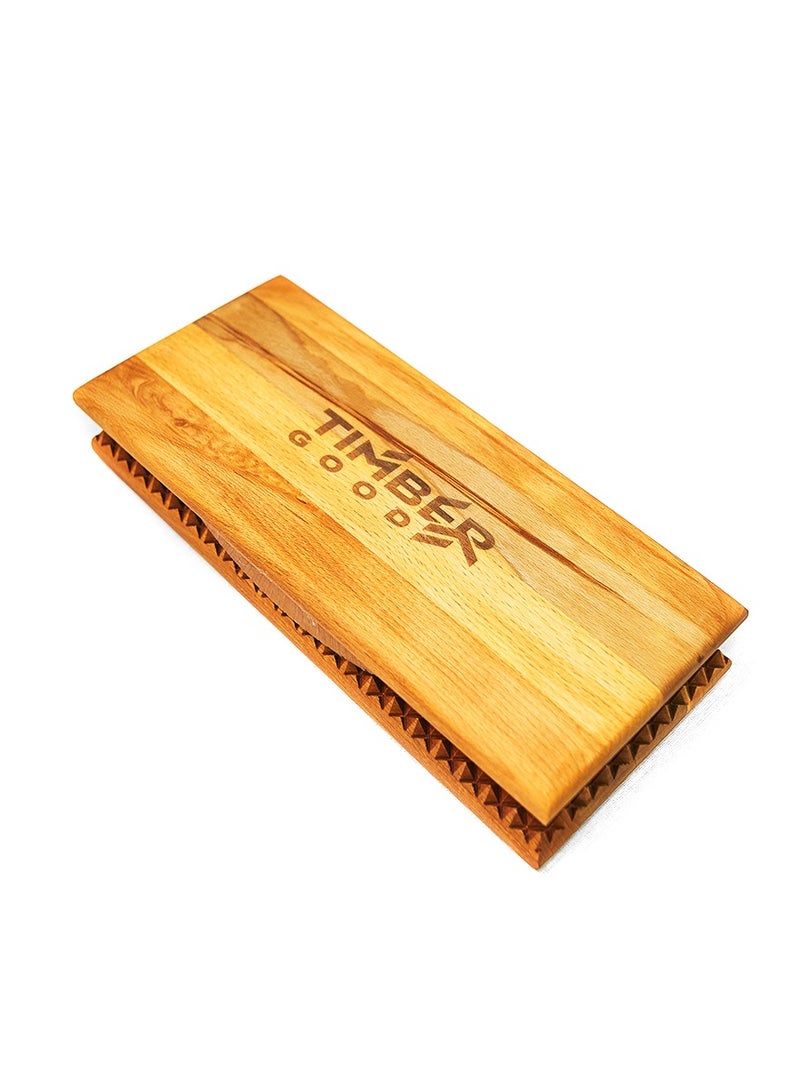 Timbergood Sadhu Board for Flat Feet – Beech Wood Foot Massager with 10mm Spikes, Removable Protrusions, Eco-Friendly Wax Finish, Patented Design - Image 2