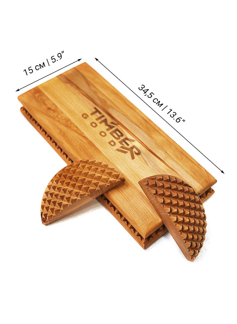 Timbergood Sadhu Board for Flat Feet – Beech Wood Foot Massager with 10mm Spikes, Removable Protrusions, Eco-Friendly Wax Finish, Patented Design - Image 3