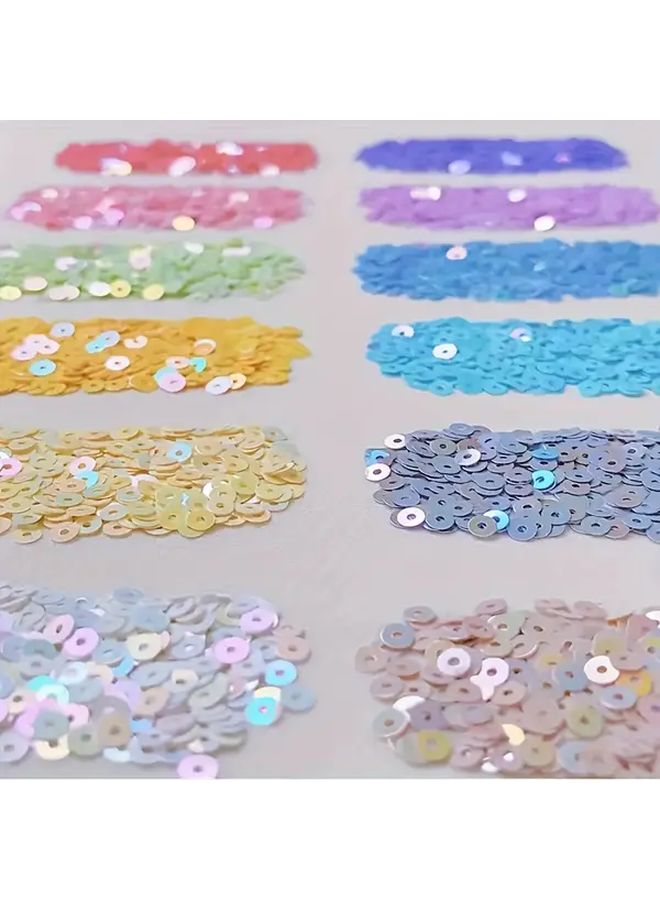 4Mm Round PVC Sequin Beads 1800pcs 0.35oz Purple For Jewelry Making DIY Clothing Shoe Hat Decorations Hand Embroidered Craft - Image 1