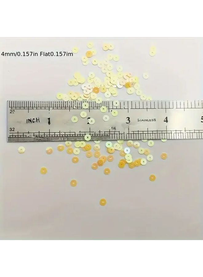 4Mm Round PVC Sequin Beads 1800pcs 0.35oz Purple For Jewelry Making DIY Clothing Shoe Hat Decorations Hand Embroidered Craft - Image 4