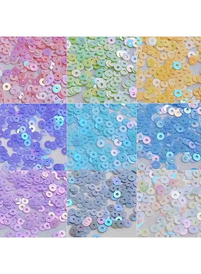 4Mm Round PVC Sequin Beads 1800pcs 0.35oz Purple For Jewelry Making DIY Clothing Shoe Hat Decorations Hand Embroidered Craft - Image 2