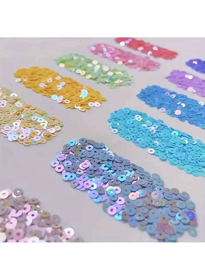 4Mm Round PVC Sequin Beads 1800pcs 0.35oz Purple For Jewelry Making DIY Clothing Shoe Hat Decorations Hand Embroidered Craft - Image 3