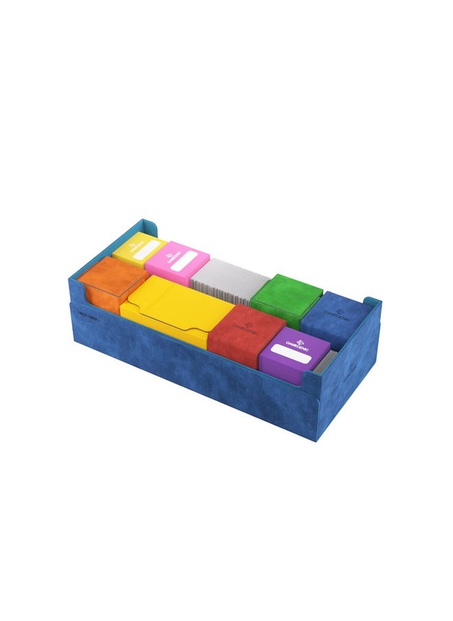 Gamegenic Dungeon 1100+ Convertible Deck and Game Accessories Box | Double-Sleeved Card Storage | Card Game Protector | Nexofyber Surface | Holds up to 1,000 Cards | Blue Color | Made by Gamegenic (GGS20116ML)  - Image 3