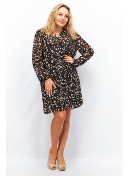 Women Printed Mini Casual Dress, Black Combo - pzsku/ZB48FB7F2C79BCC7C30F5Z/45/_/1728339763/5f28634f-2d89-4aae-a0eb-63cf2583f962