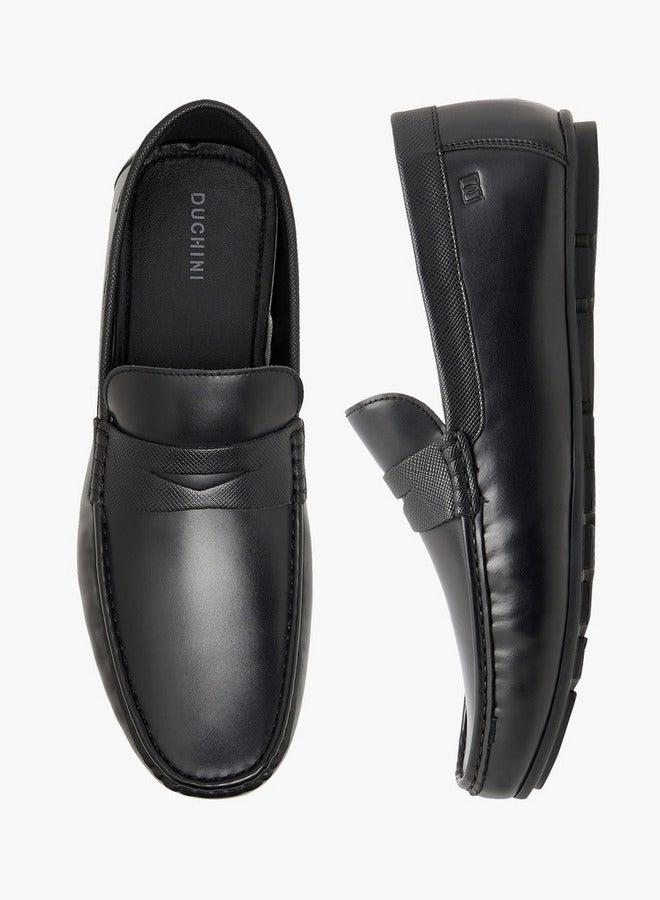 DUCHINI Men's Solid Slip-On Moccasins - Image 3