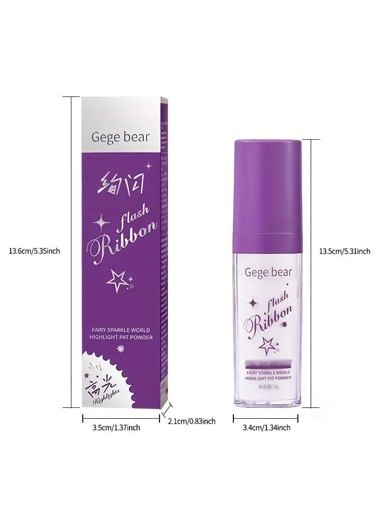 Ucanbe Magic Fairy Pearly Powder - High Gloss, Brightening, Shiny Face and Body Glitter for Music Festival, Bridal, Wedding, Stage Makeup - Long-Lasting, Sweat-Resistant, Easy to Apply #3 Golden Brown - Image 2