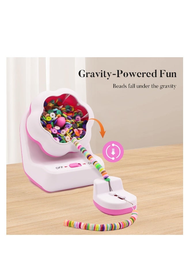 Electric Clay Bead Spinner, Automatic Bead Spinner for Jewelry Making, Bead Spinner Kit with 2 Beading Needles, Versatile Bead Compatibility, for Making Bracelets, Necklaces, DIY Crafts - Image 4