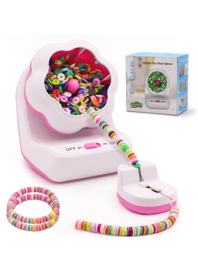 Electric Clay Bead Spinner, Automatic Bead Spinner for Jewelry Making, Bead Spinner Kit with 2 Beading Needles, Versatile Bead Compatibility, for Making Bracelets, Necklaces, DIY Crafts - Image 1