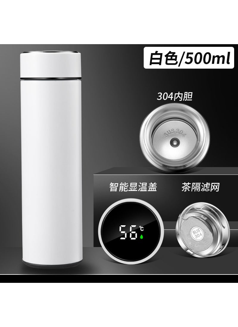 Smart Thermal Flask with Temperature Display Smart White