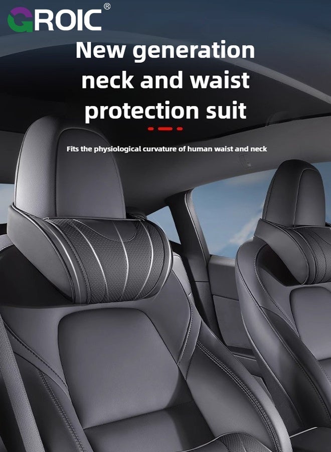 GROIC Car Headrest Pillow for Neck Support, 100% Memory Foam Car Neck Pillow for Pain Relief While Driving - Image 5