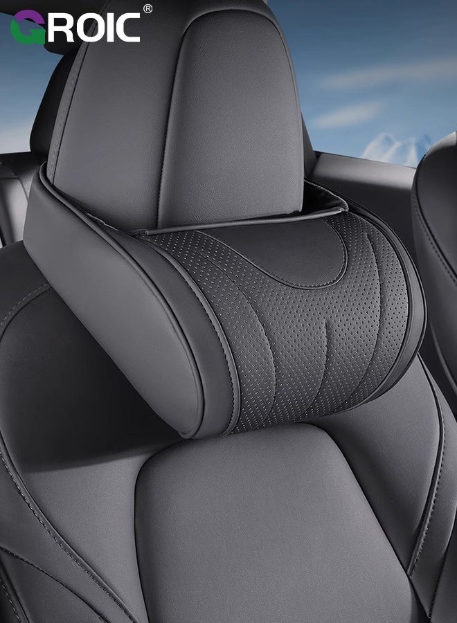 GROIC Car Headrest Pillow for Neck Support, 100% Memory Foam Car Neck Pillow for Pain Relief While Driving - Image 1