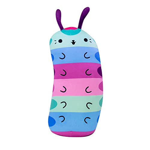 Cats vs Pickles  Hugger  Caterpillar  17 SuperSoft and Huggable Plush The Perfect Cuddle Buddy Use as Fun Bedroom Dcor Bed Pillows or Calm Down Toys - Image 1