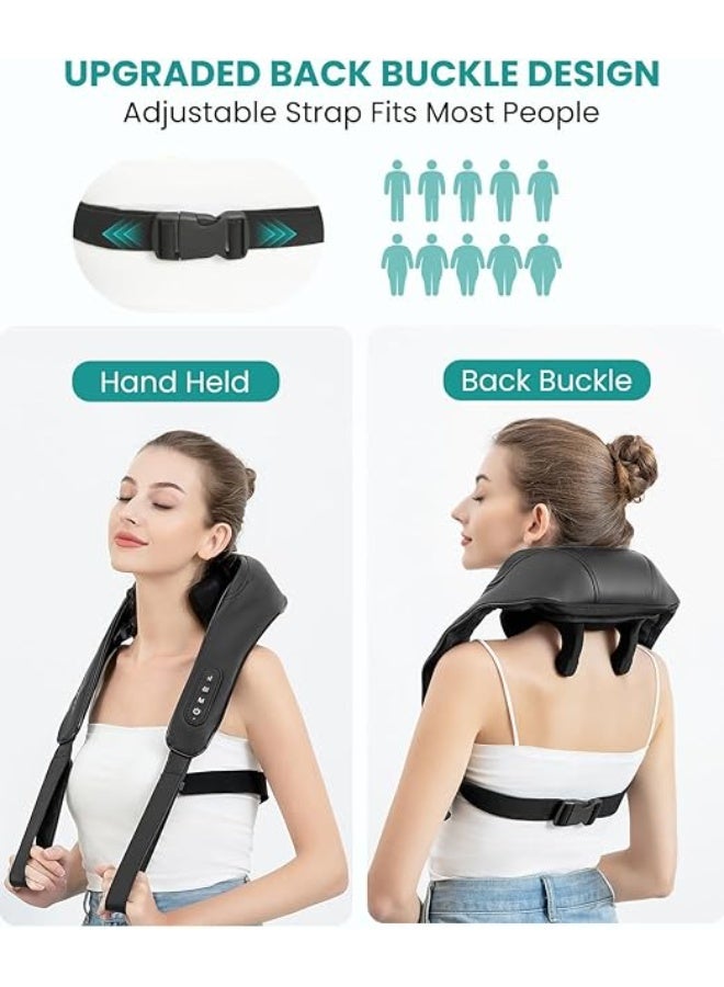 Wireless Neck Massager with Soothing Heat - 4D Expert Deep Tissue Shiatsu Pad for Neck, Shoulder & Back Pain Relief - Rechargeable & Practical Gift - Image 4