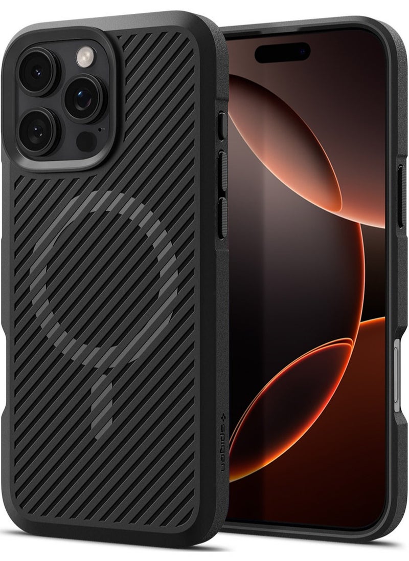 Spigen Core Armor MagFit iPhone 16 Pro Max Case Cover with Magsafe (2024) - Matte Black  - Image 1