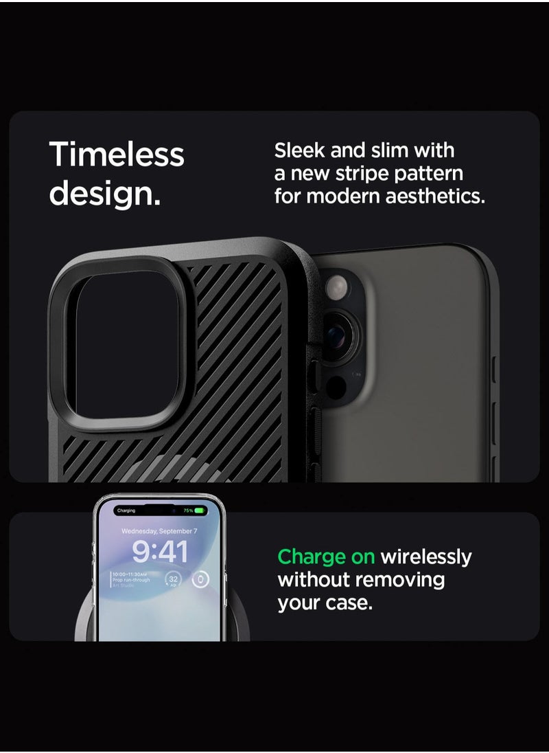 Spigen - Core Armor MagFit iPhone 16 Pro Max Case Cover with Magsafe (2024) - Matte Black - Image 1