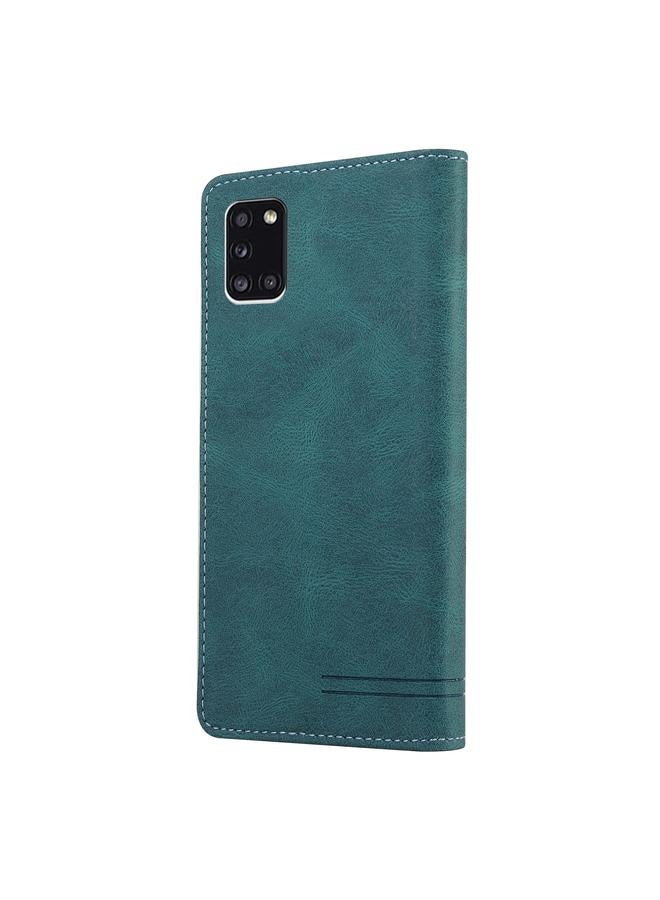 S-TOP Case For Samsung Galaxy A31 Skin Feel Anti-theft Brush Horizontal Flip Leather Case with Holder & Card Slots & Wallet - Image 3