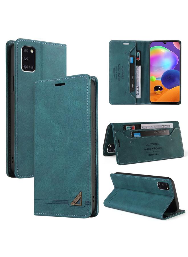 S-TOP Case For Samsung Galaxy A31 Skin Feel Anti-theft Brush Horizontal Flip Leather Case with Holder & Card Slots & Wallet - Image 1