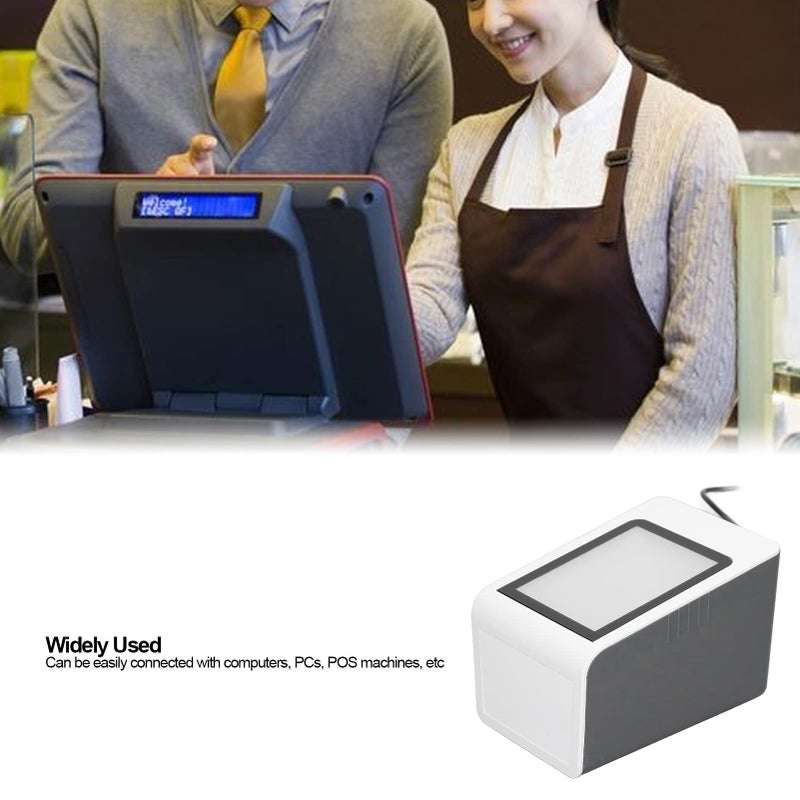 Desktop Barcode Scanner with Voice Prompts USB Wired for PC POS Machine Fast Payment Self Service - Image 4