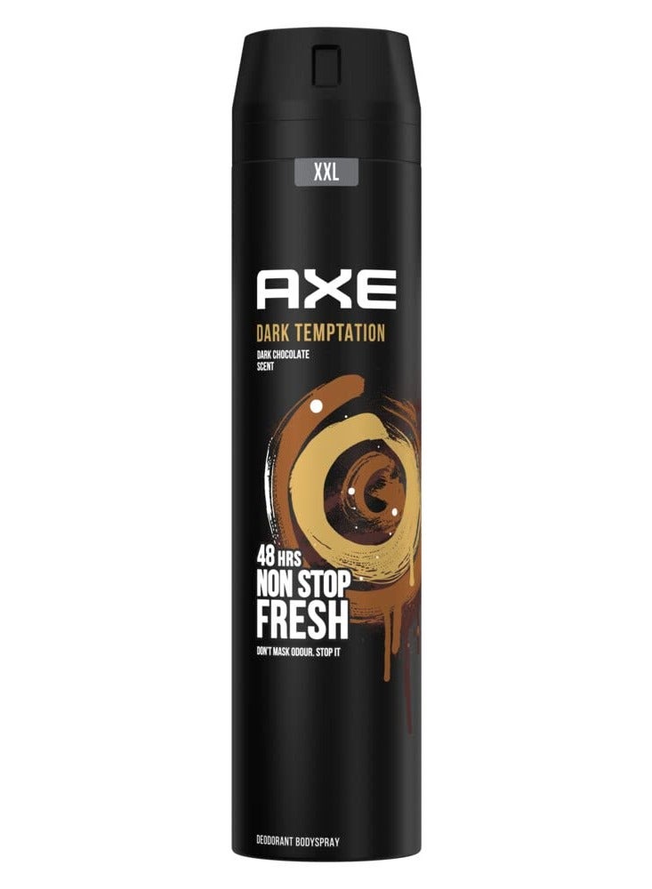 Axe Dark Temptation Deodorant Body Spray For 48 Hours Non Stop Fresh 250ml (Pack of 6) - Image 2