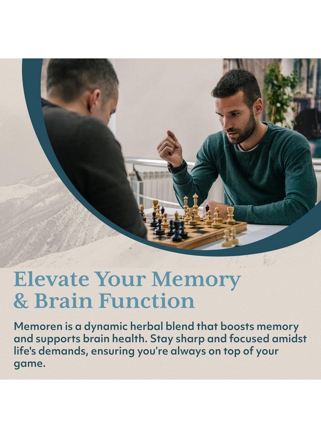 R-U VED ruved Memoren, All-Natural Ayurvedic Focus and Memory Support with Ginkgo Biloba, Gotu Kola and Bacopa, Brain Health and Stress Care Supplement for Adults, 60 Vegetarian Capsules - Image 5