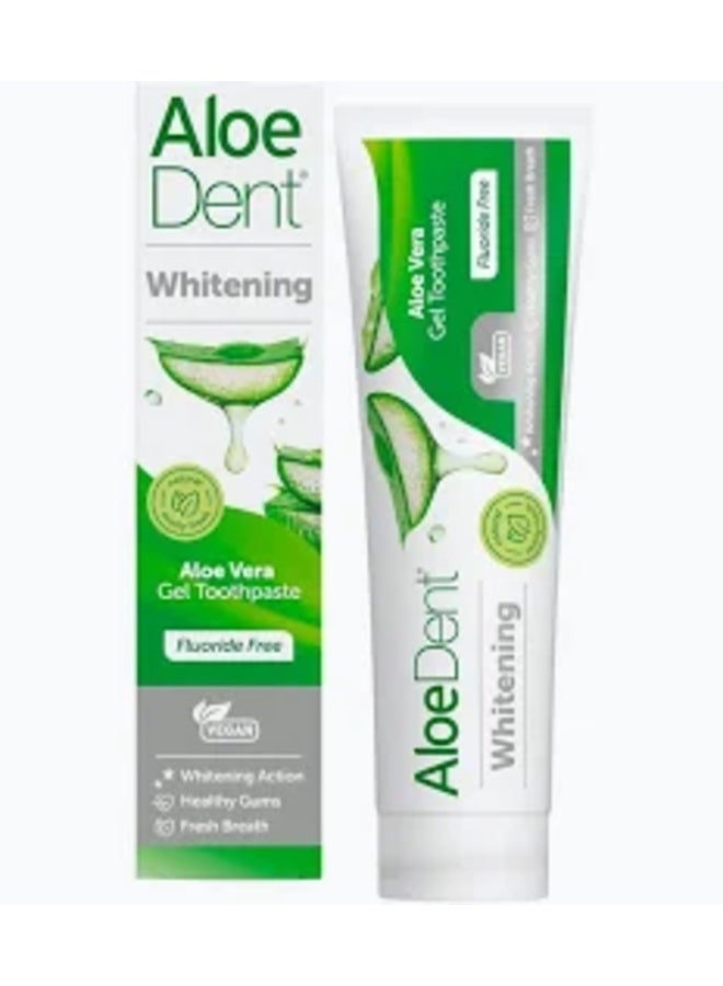 AloeDent Whitening Aloe Vera Gel Toothpaste - Fluoride Free